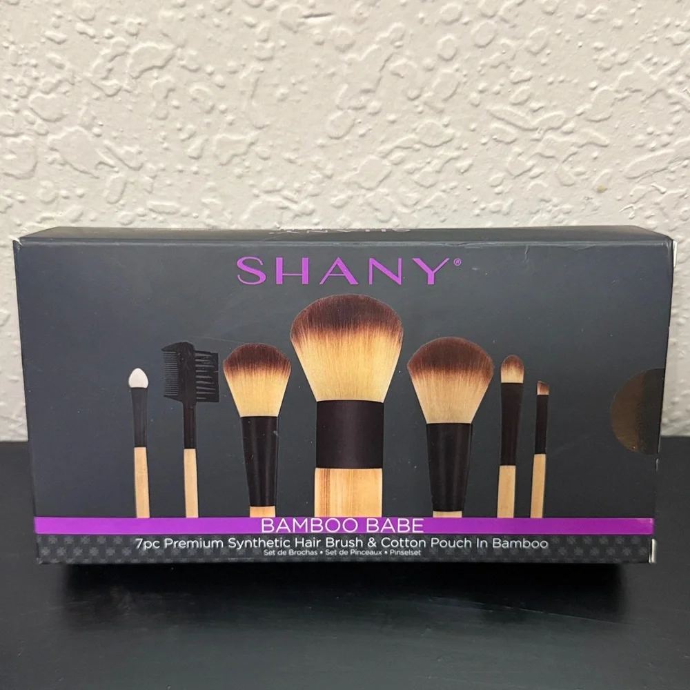 SHANY Bamboo Brush Set - Vegan Brushes - 7 pieces, NEW